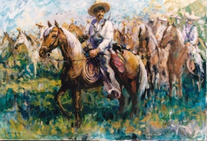 Pancho Villa junto a los centauros del Norte. Gran habilidad de estos hombres que se lograban fusionar con sus caballos y convertirse así, en protagonistas de grandes hazañas por las que siempre serán recordados.
